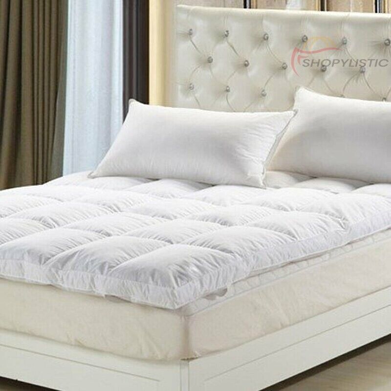 10cm/4inch Deep Microfiber Mattress Topper Hotel Quality Thick