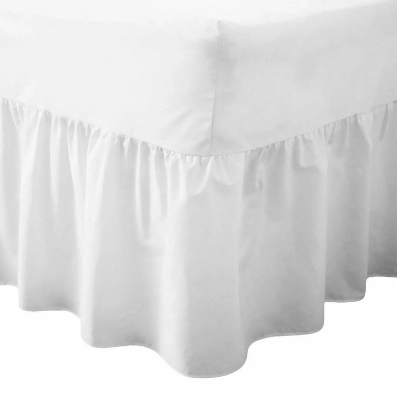 Plain Dyed Fitted Valance Sheet - Luxurious Poly-Cotton Bed Sheet