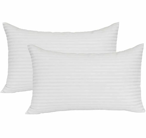 Extra Filled Stripe Pillows – Bounce Back, Firm Deluxe with Pillowcases Pair