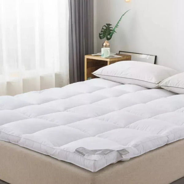 4-Inch Ultra Soft Mattress Topper – Luxury Quilted Protector with Air Flow